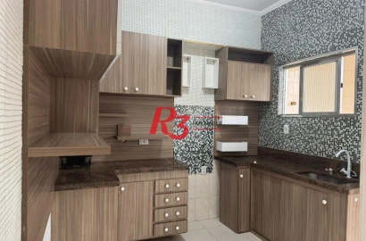 Apartamento com 2 dormitórios à venda, 80 m² por R$ 445.000,00 - Boqueirão - Santos/SP