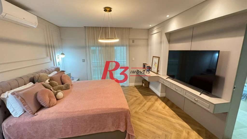 Apartamento com 4 dormitórios à venda, 360 m² por R$ 7.000.000,00 - Gonzaga - Santos/SP