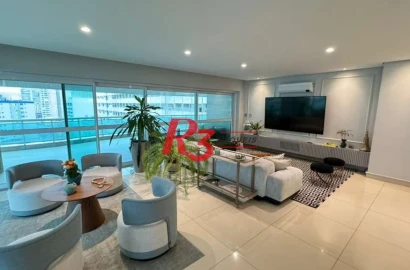 Apartamento com 4 dormitórios à venda, 360 m² por R$ 7.000.000,00 - Gonzaga - Santos/SP