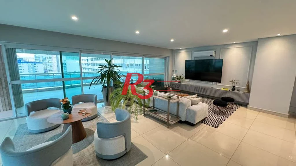 Apartamento com 4 dormitórios à venda, 360 m² por R$ 7.000.000,00 - Gonzaga - Santos/SP