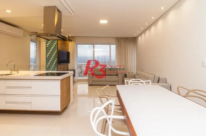 Apartamento com 1 dormitório, 68 m² - venda por R$ 1.300.000,00 ou aluguel por R$ 9.230,00/mês - Aparecida - Santos/SP
