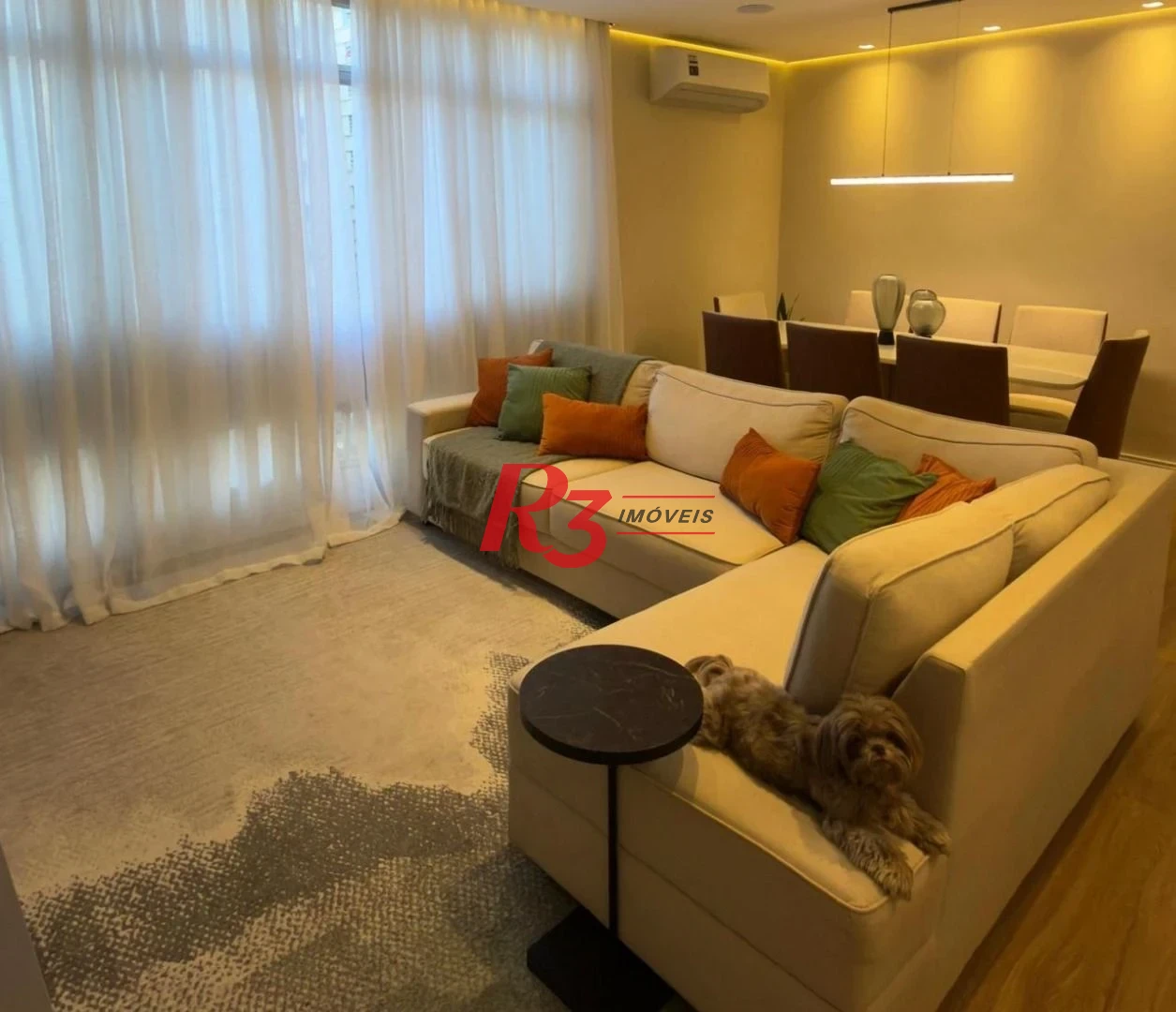 Apartamento com 3 dormitórios à venda, 133 m² por R$ 1.300.000,00 - Gonzaga - Santos/SP