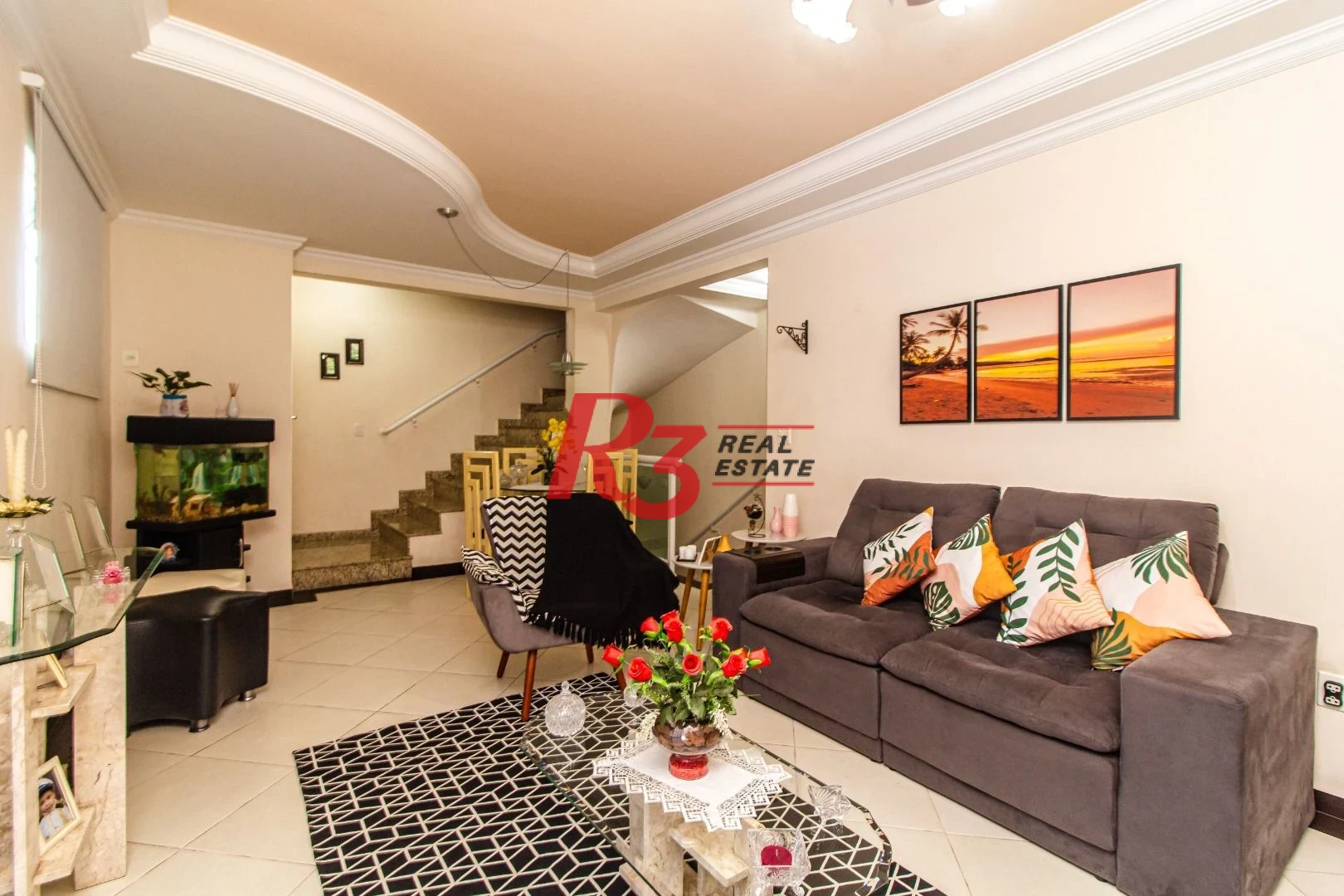Sobrado à venda, 140 m² por R$ 730.000,00 - Estuário - Santos/SP