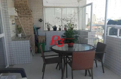 Cobertura com 3 dormitórios à venda, 169 m² por R$ 1.450.000,00 - Boqueirão - Santos/SP