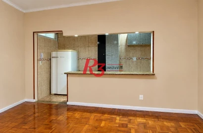 Apartamento com 2 dormitórios para alugar, 61 m² por R$ 3.626,87/mês - José Menino - Santos/SP