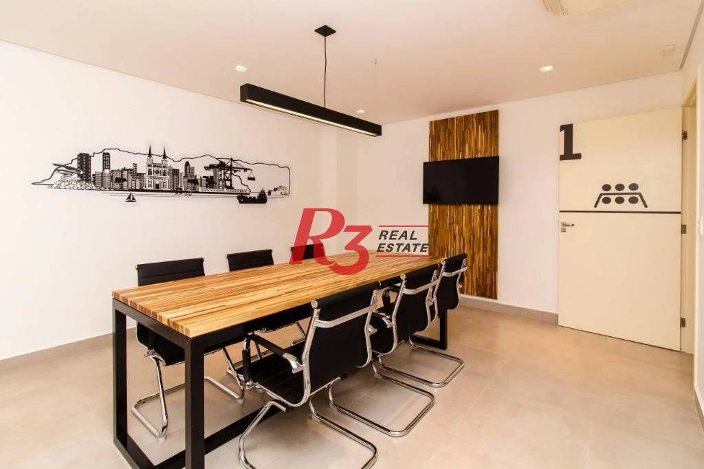 Sala para alugar, 38 m² por R$ 3.500,00/mês - Ponta da Praia - Santos/SP