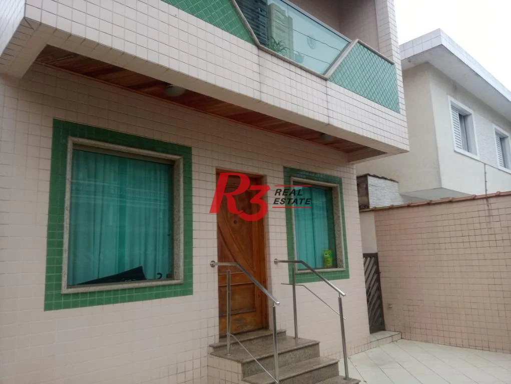 Casa Tríplex  à venda com 4 dormitórios, piscina, churrasqueira,  237 m² - Campo Grande - Santos/SP