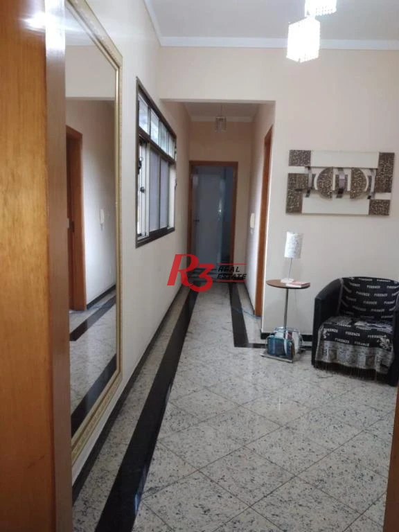 Casa Tríplex  à venda com 4 dormitórios, piscina, churrasqueira,  237 m² - Campo Grande - Santos/SP