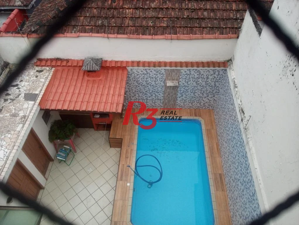 Casa Tríplex  à venda com 4 dormitórios, piscina, churrasqueira,  237 m² - Campo Grande - Santos/SP