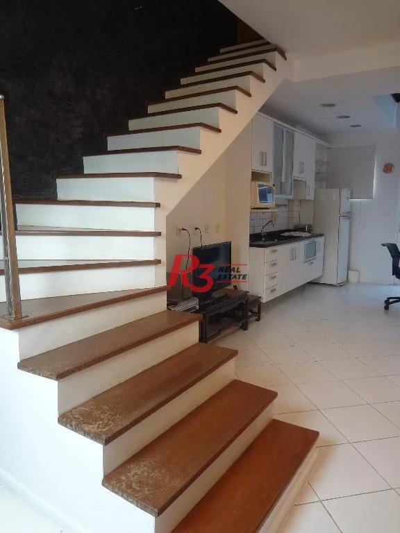 Loft para alugar, 72 m² por R$ 5.800,00/mês - Gonzaga - Santos/SP