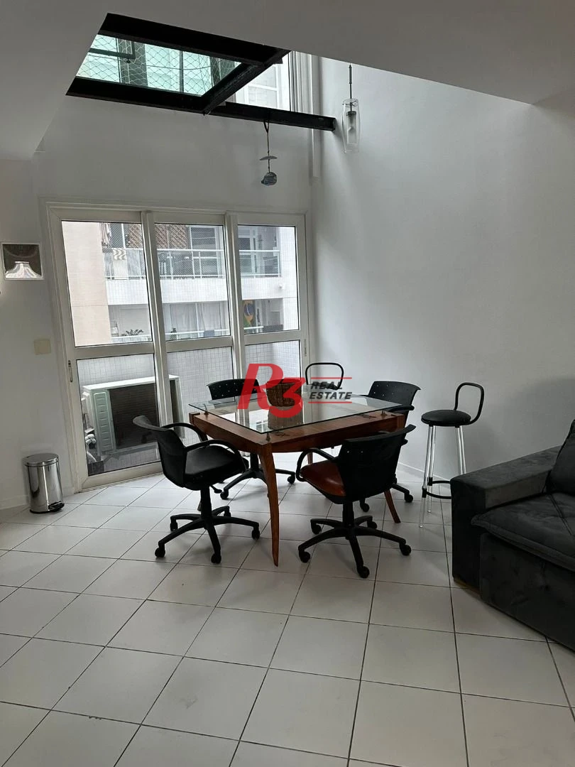 Loft para alugar, 72 m² por R$ 5.800,00/mês - Gonzaga - Santos/SP