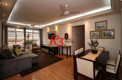 Apartamento à venda, 109 m² por R$ 628.000,00 - José Menino - Santos/SP