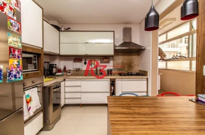 Apartamento com 3 dormitórios à venda, 197 m² por R$ 1.190.000,00 - Gonzaga - Santos/SP