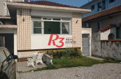 Casa com 3 dormitórios à venda, 200 m²  - Marapé - Santos/SP