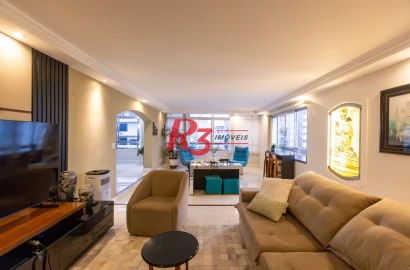Apartamento com 3 dormitórios à venda, 210 m² por R$ 1.915.000,00 - Embaré - Santos/SP