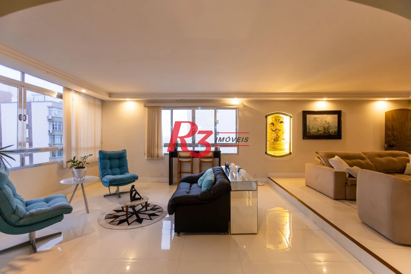 Apartamento com 3 dormitórios à venda, 210 m² por R$ 1.915.000,00 - Embaré - Santos/SP