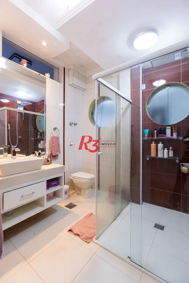 Apartamento com 3 dormitórios à venda, 210 m² por R$ 1.915.000,00 - Embaré - Santos/SP