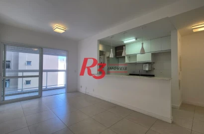 Apartamento com 2 dormitórios para alugar, 80 m² por R$ 6.700,02/mês - Gonzaga - Santos/SP