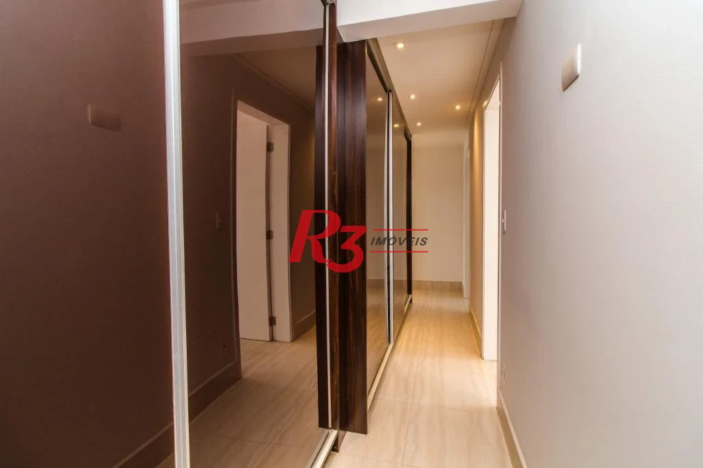 Apartamento com 3 dormitórios à venda, 199 m² por R$ 3.730.000,00 - Boqueirão - Santos/SP