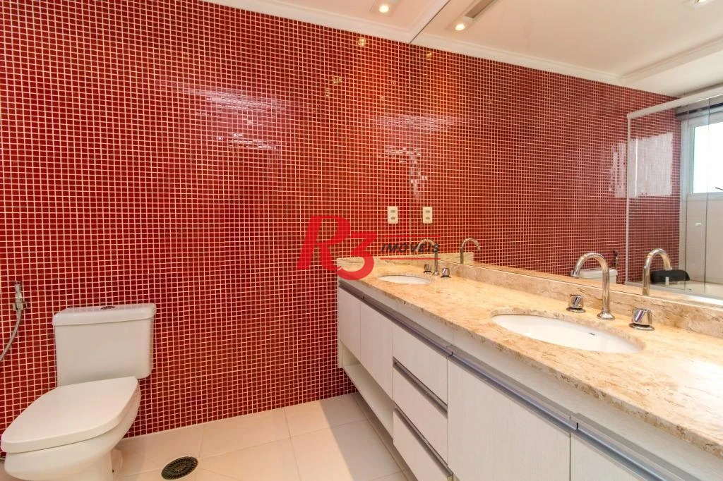Apartamento com 3 dormitórios à venda, 199 m² por R$ 3.730.000,00 - Boqueirão - Santos/SP