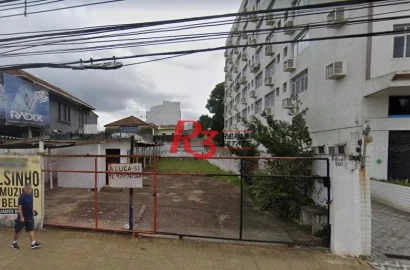 Terreno para alugar, 546 m² por R$ 6.700,00/mês - Encruzilhada - Santos/SP