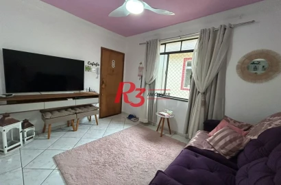 Apartamento à venda, 74 m² por R$ 340.000,00 - Marapé - Santos/SP