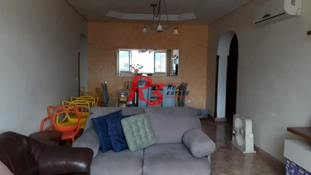 Apartamento com 3 dormitórios à venda, 130 m² - Gonzaga - Santos/SP