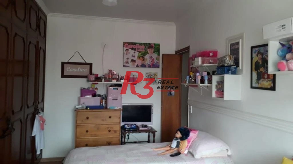 Apartamento com 3 dormitórios à venda, 130 m² - Gonzaga - Santos/SP
