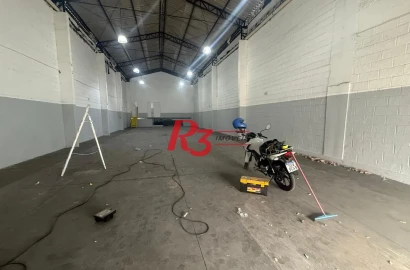 Galpão para alugar, 800 m² por R$ 25.907,00/mês - Macuco - Santos/SP