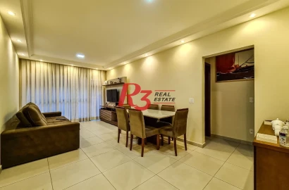 Apartamento com 3 dormitórios à venda, 130 m² por R$ 620.000,00 - Marapé - Santos/SP