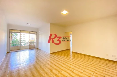 Apartamento com 3 dormitórios para alugar, 200 m² por R$ 6.968,36/mês - Embaré - Santos/SP