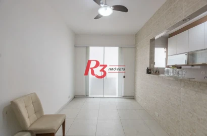Apartamento com 2 dormitórios à venda, 89 m² por R$ 540.000,00 - Boqueirão - Santos/SP