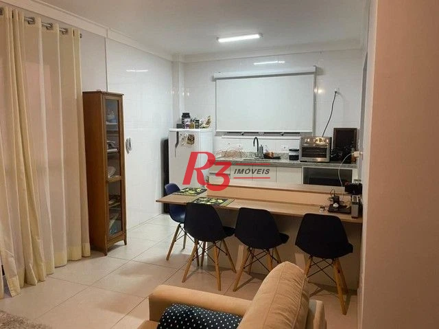 Apartamento com 1 dormitório para alugar, 52 m² por R$ 3.800,00/mês - Boqueirão - Santos/SP