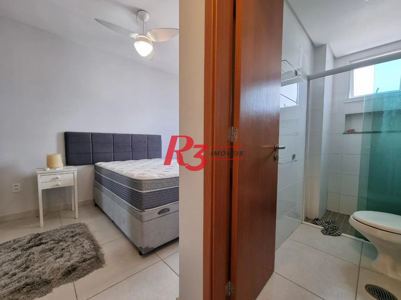 Apartamento com 1 dormitório para alugar, 52 m² por R$ 3.800,00/mês - Boqueirão - Santos/SP
