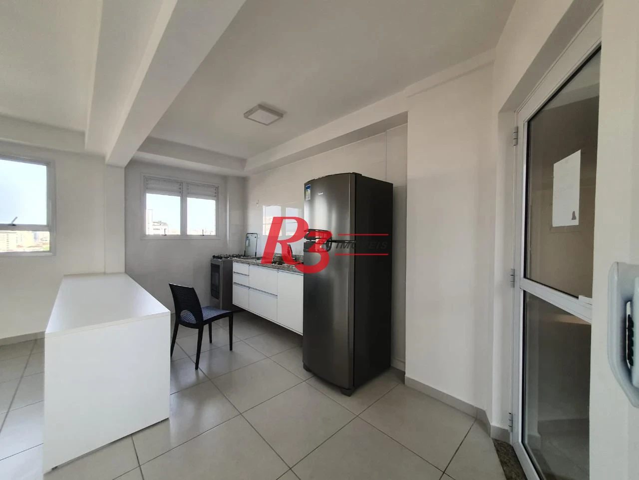 Apartamento com 1 dormitório para alugar, 52 m² por R$ 3.800,00/mês - Boqueirão - Santos/SP