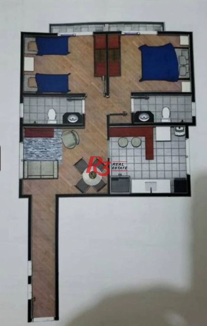 Apartamento à venda, 60 m² por R$ 430.000,00 - Aparecida - Santos/SP