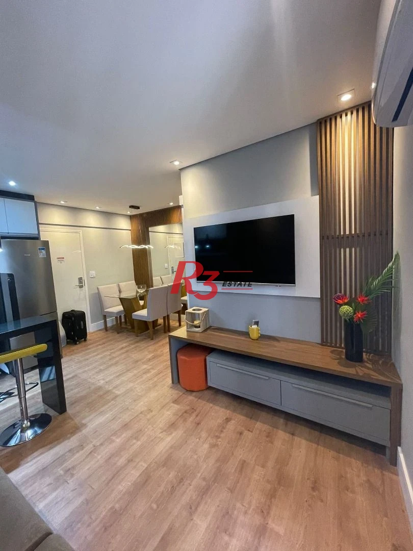 Flat para alugar, 42 m² por R$ 6.500,00/mês - Gonzaga - Santos/SP