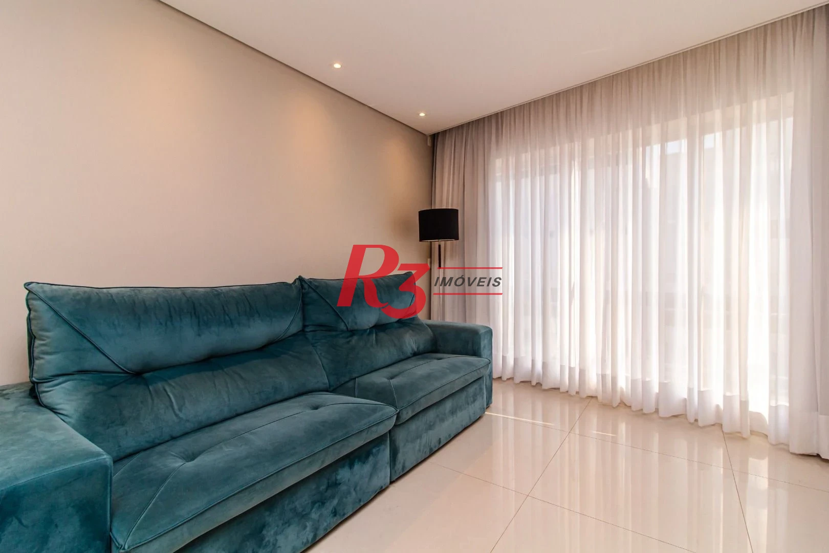 Apartamento com 1 dormitório para alugar, 68 m² por R$ 9.000,00/mês - Aparecida - Santos/SP