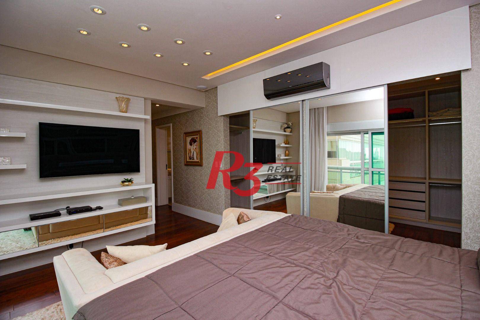 Apartamento com 4 dormitórios à venda, 344 m² - Aparecida - Santos/SP