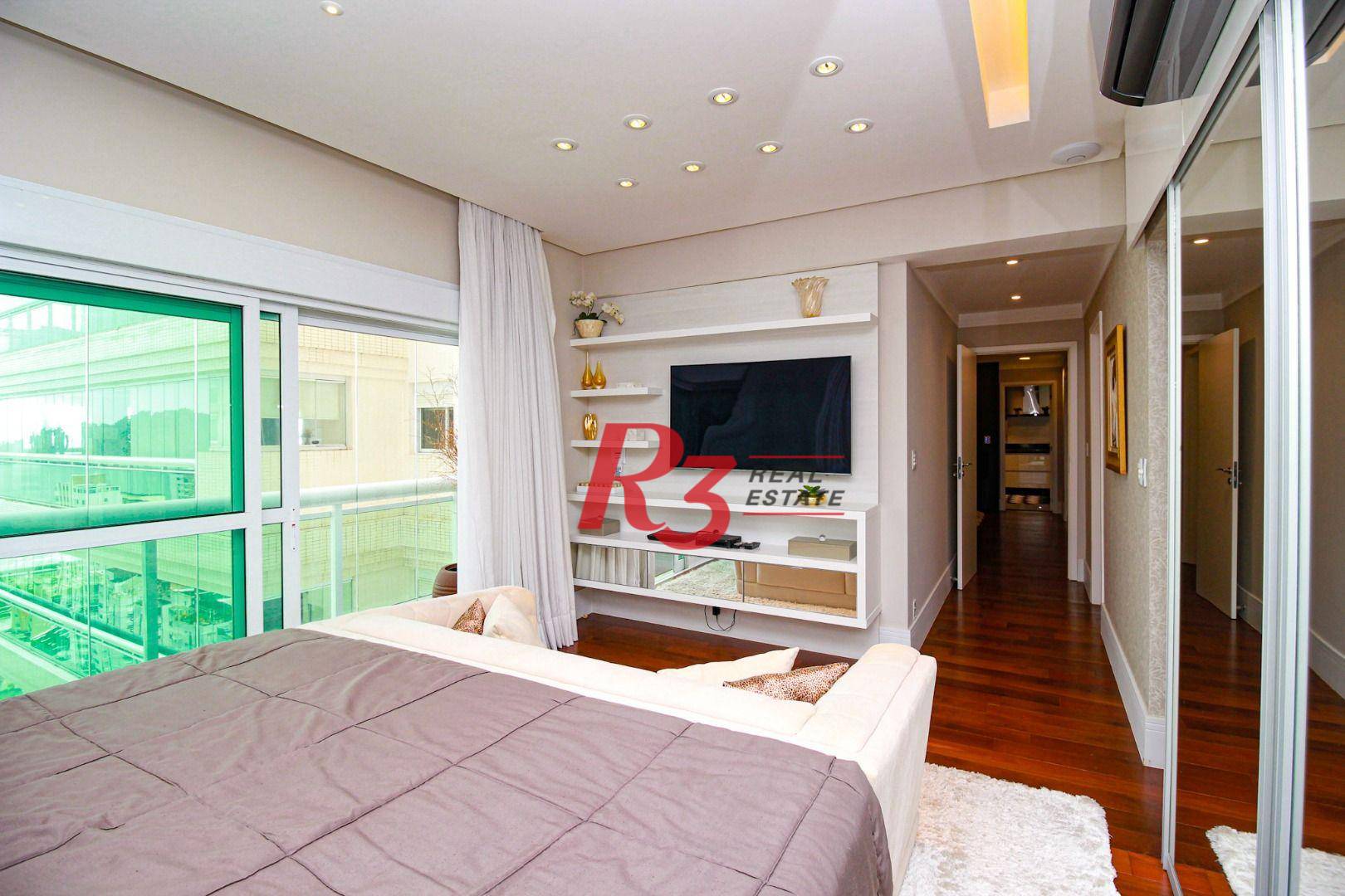 Apartamento com 4 dormitórios à venda, 344 m² - Aparecida - Santos/SP
