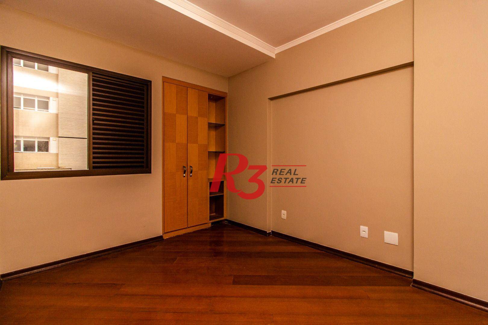 Apartamento com 3 dormitórios para alugar, 189 m² - Gonzaga - Santos/SP