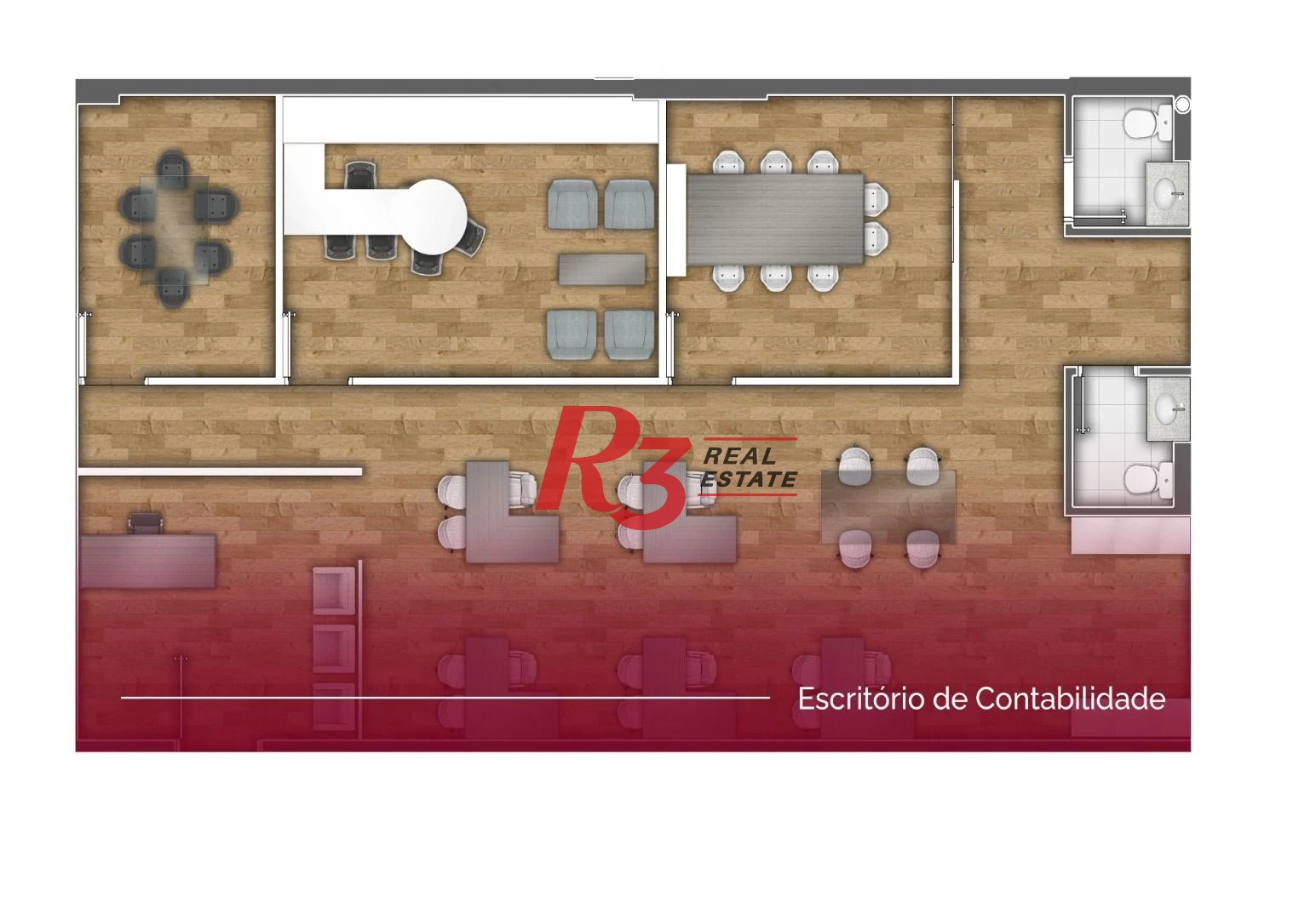 Sala para alugar, 156 m² por R$ 9.688,71/mês - Vila Matias - Santos/SP