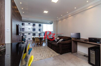Apartamento com 1 dormitório à venda, 57 m² - Ponta da Praia - Santos/SP