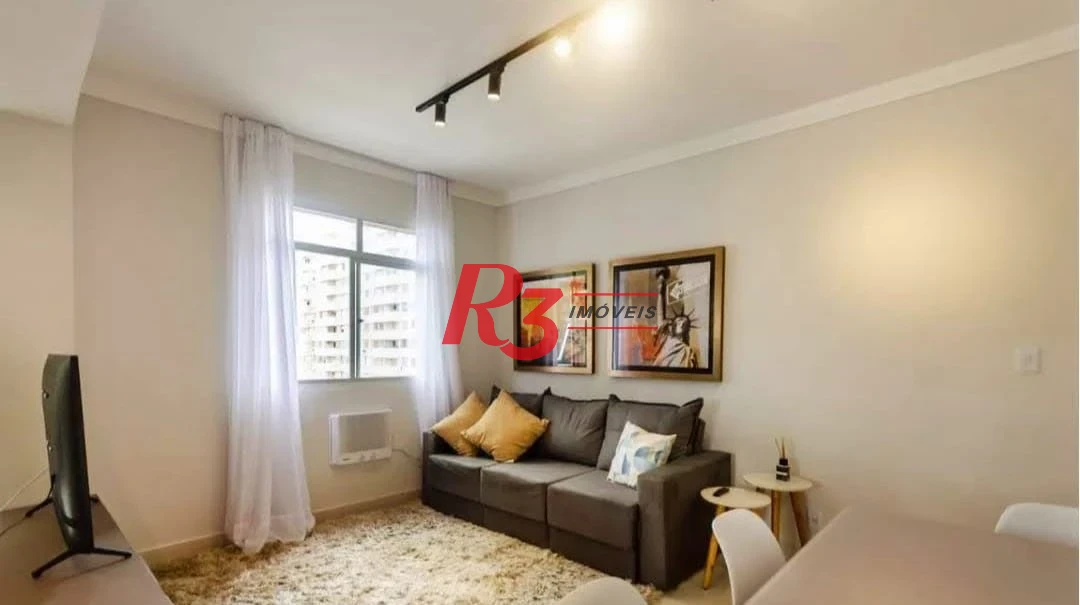 Apartamento para alugar, 78 m² por R$ 5.000,00/mês - Pompéia - Santos/SP