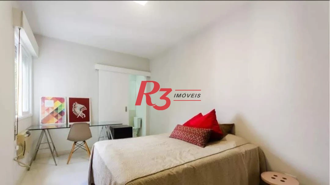 Apartamento para alugar, 78 m² por R$ 5.000,00/mês - Pompéia - Santos/SP