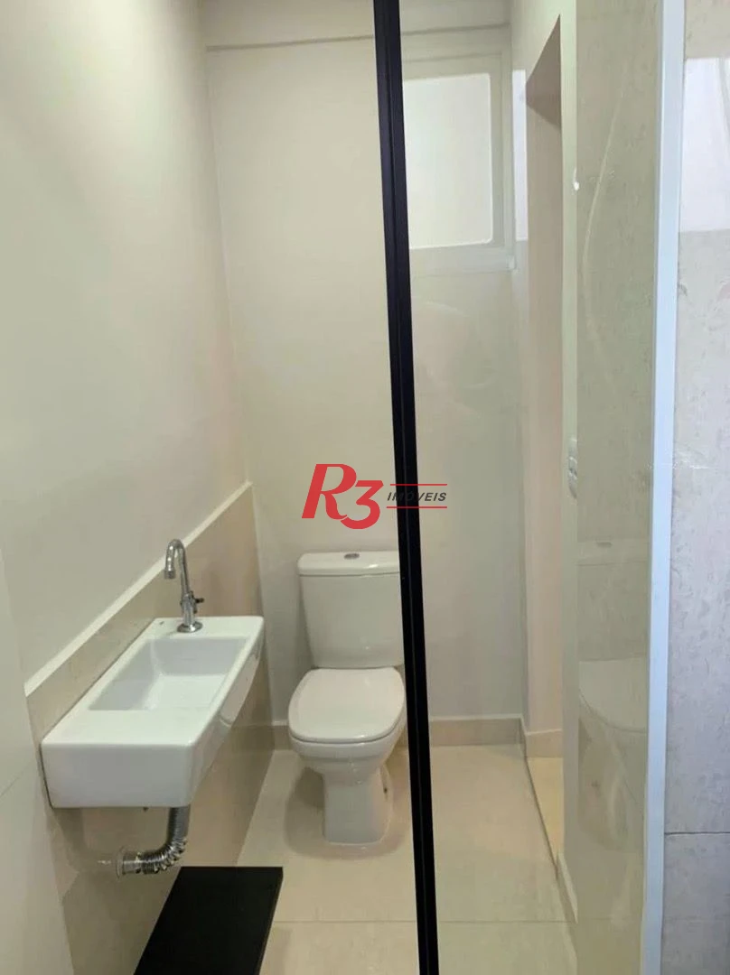 Apartamento para alugar, 78 m² por R$ 5.000,00/mês - Pompéia - Santos/SP