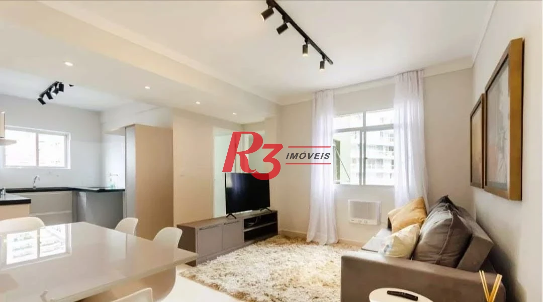 Apartamento para alugar, 78 m² por R$ 5.000,00/mês - Pompéia - Santos/SP