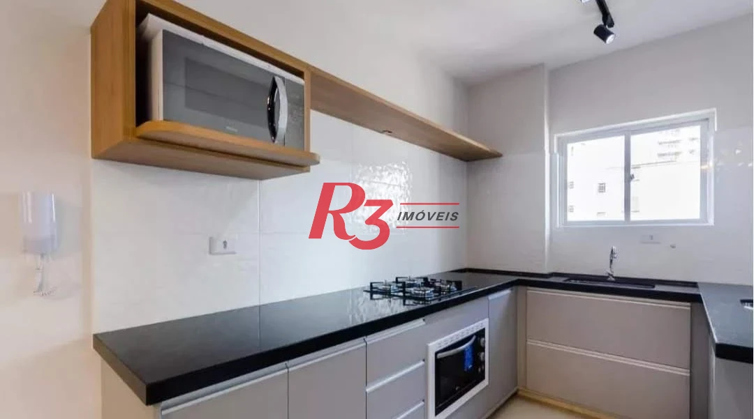 Apartamento para alugar, 78 m² por R$ 5.000,00/mês - Pompéia - Santos/SP