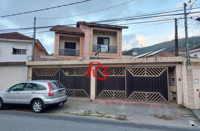Sobrado, 182 m² - venda por R$ 730.000,00 ou aluguel por R$ 3.300,00/mês - Vila Valença - São Vicente/SP