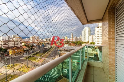 Apartamento com 1 dormitório para alugar, 55 m² por R$ 5.500,00/mês - José Menino - Santos/SP